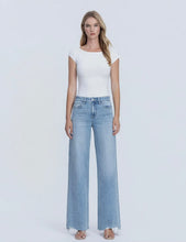 Load image into Gallery viewer, light high rise wide leg denim
