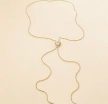 Load image into Gallery viewer, heart slider neck charm
