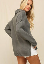Load image into Gallery viewer, charcoal prep sweater

