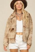 Load image into Gallery viewer, Tye dye teddy jacket
