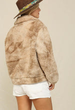 Load image into Gallery viewer, Tye dye teddy jacket
