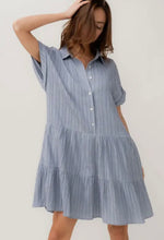 Load image into Gallery viewer, blue crinkle dress
