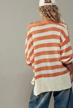 Load image into Gallery viewer, apricot stripe cardi
