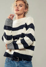 Load image into Gallery viewer, contrast stripe sweater
