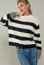Load image into Gallery viewer, contrast stripe sweater

