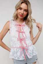 Load image into Gallery viewer, flocked gingham top
