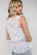 Load image into Gallery viewer, flocked gingham top
