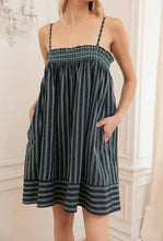 Load image into Gallery viewer, smocked stripe dress
