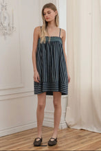 Load image into Gallery viewer, smocked stripe dress
