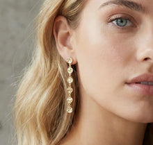 Load image into Gallery viewer, dangle coin ear charms
