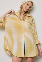 Load image into Gallery viewer, oversized gingham shirt
