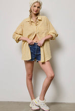 Load image into Gallery viewer, oversized gingham shirt
