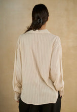 Load image into Gallery viewer, mocha stripe blouse
