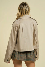 Load image into Gallery viewer, polished cotton trench
