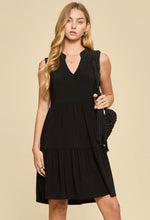 Load image into Gallery viewer, black tier dress
