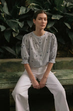 Load image into Gallery viewer, navy ditsy top
