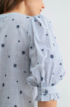 Load image into Gallery viewer, navy ditsy top
