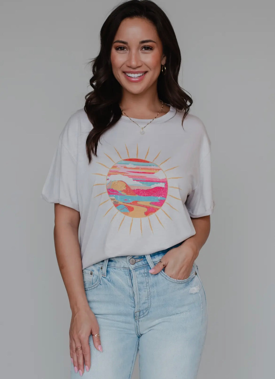 sunset tee- last call