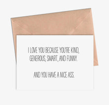 Load image into Gallery viewer, nice ass card
