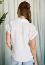 Load image into Gallery viewer, white collar top
