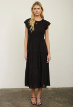 Load image into Gallery viewer, black smocked dress
