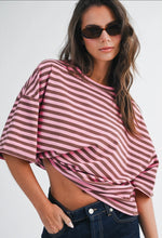 Load image into Gallery viewer, swing stripe tee
