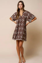 Load image into Gallery viewer, cocoa eyelet dress
