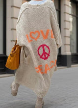 Load image into Gallery viewer, peace love cardi
