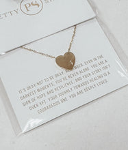 Load image into Gallery viewer, heart script neck charm
