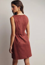 Load image into Gallery viewer, faux suede sheath dress
