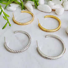 Load image into Gallery viewer, sparkle hoops
