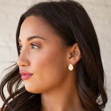 Load image into Gallery viewer, hammered tear drop ear charms
