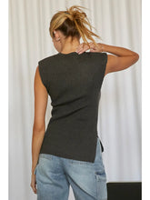 Load image into Gallery viewer, carbon sweater tank- last call
