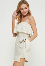 Load image into Gallery viewer, linen stripe romper
