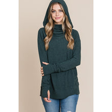 Load image into Gallery viewer, cozy green cowl neck

