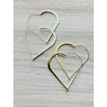 Load image into Gallery viewer, wire heart ear charms
